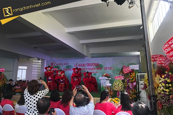 Lân sư rồng khai trương